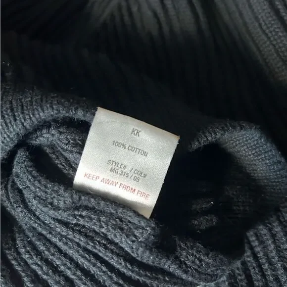 Ben Sherman mens Full Zip Navy Blue Cardigan Cotton Sweater Size M
